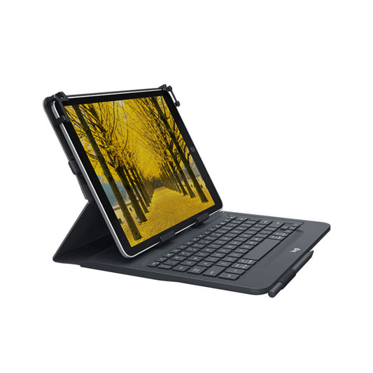 CAPA COM TECLADO PARA TABLET LOGITECH UNIVERSAL KEYBOARD FOLIO PRETO 920-008334
