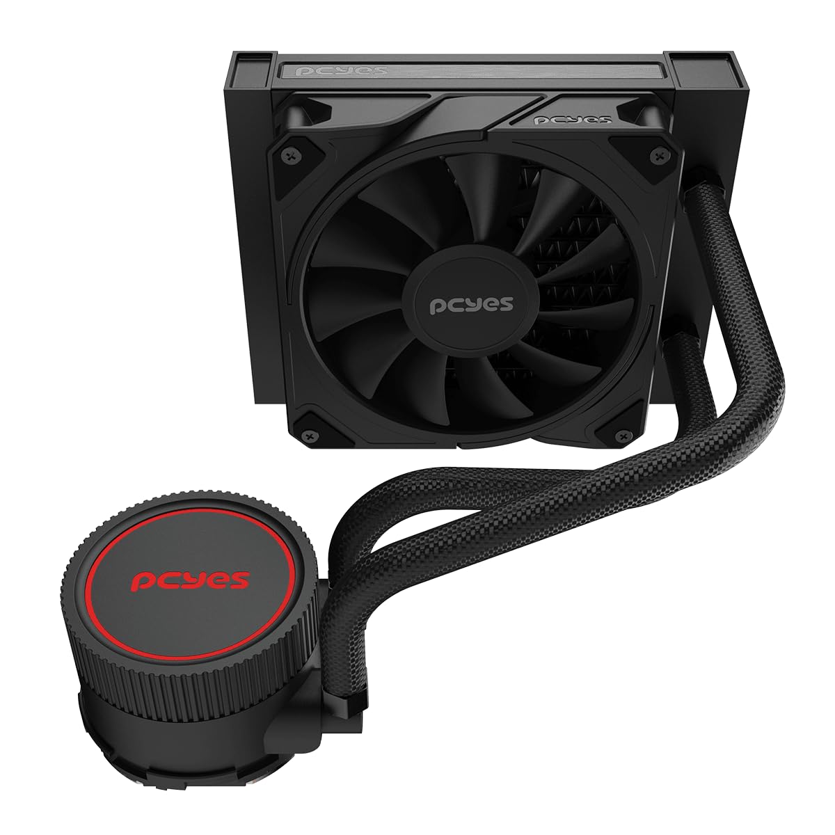 WATER COOLER PCYES SANGUE FRIO 3 BLACK VULCAN 120MM - TDP 200W - WCSF3120BR