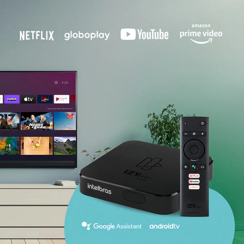 SMART BOX ANDROID TV IZY PLAY FULL HD - INTELBRAS