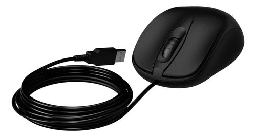MOUSE INTELBRAS MCI10 -COM FIO PRETO