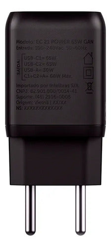 Carregador Turbo EC 21 POWER 65W GaN