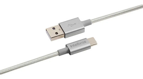 Cabo USB-C em nylon 1,5 m EUAC 15NB Branco