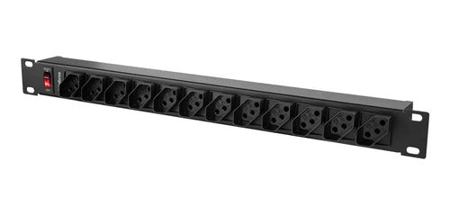 PROTETOR ELETRONICO C 12 TOMADAS P RACK - EPR 212+