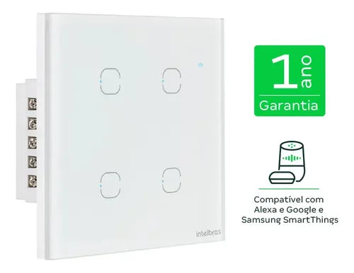 INTERRUPTOR TOUCH WI-FI 4 TECLAS EIW 1004 BR