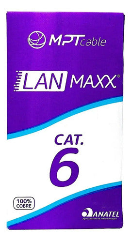 CABO U/UTP 23AWGX4P CAT.6 CMX AZUL (CX 305M) MPT