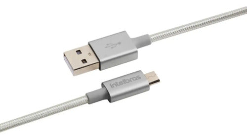 CABO USB MICRO B 1.5M NYLON BRANCO EUAB15NB