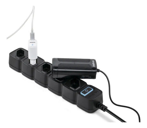 EWS 305 - Protetor eletrônico smart Wi-Fi Preto