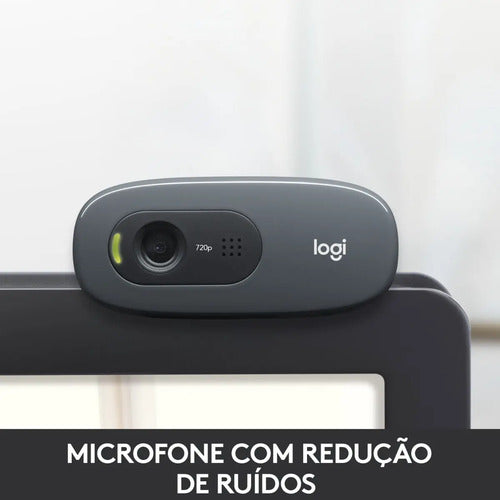 WEBCAM HD LOGITECH C270 CINZA 960-000694