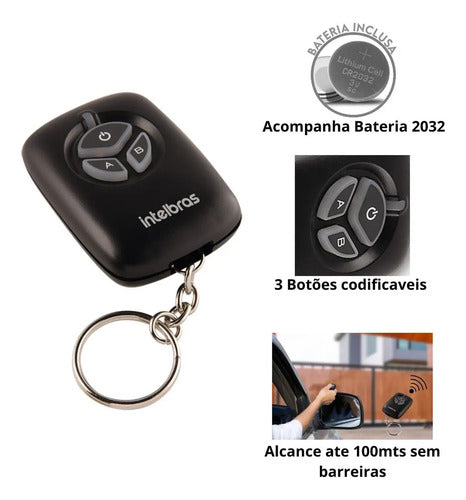 CONTROLE REMOTO 433,92 MHz XAC 2000 TX PRETO