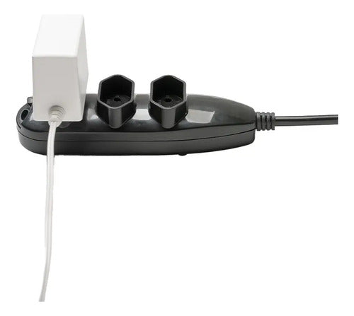EXTENSAO ELETRICA 3 TOMADAS 3 PINOS 10A 3M PRETA EXT 3003