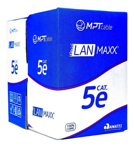 CABO U/UTP 24AWGX4P CAT.5E CMX CINZA (CX 305M) MPT