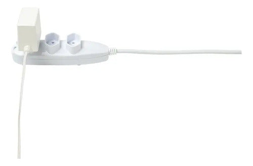 Extensão Elétrica 3 Tomadas 3 Pinos 10a 5m EXT 3005 Branco Intelbras
