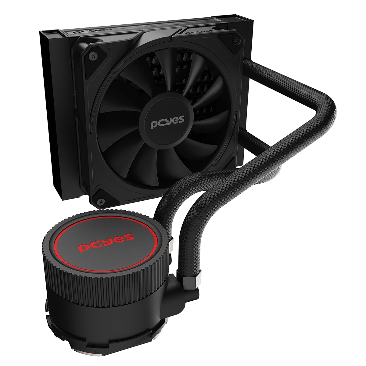 WATER COOLER PCYES SANGUE FRIO 3 BLACK VULCAN 120MM - TDP 200W - WCSF3120BR