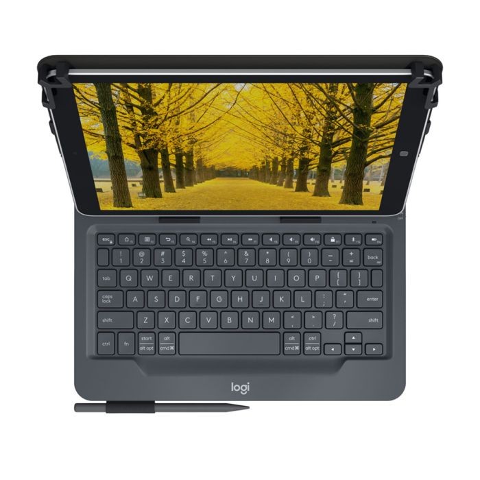 CAPA COM TECLADO PARA TABLET LOGITECH UNIVERSAL KEYBOARD FOLIO PRETO 920-008334