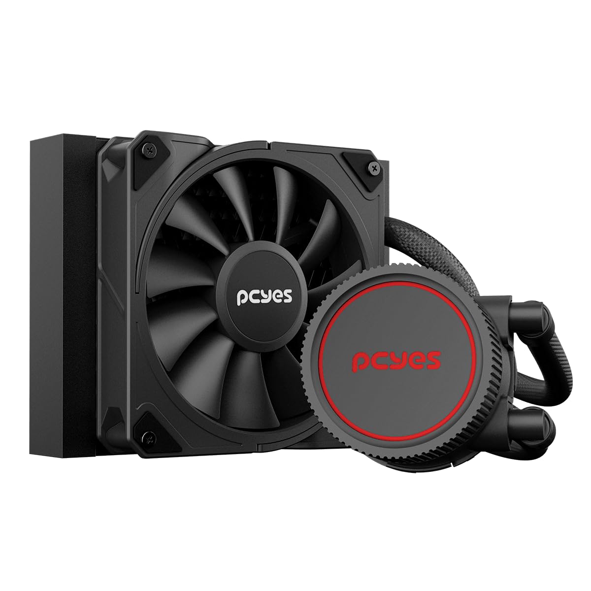 WATER COOLER PCYES SANGUE FRIO 3 BLACK VULCAN 120MM - TDP 200W - WCSF3120BR