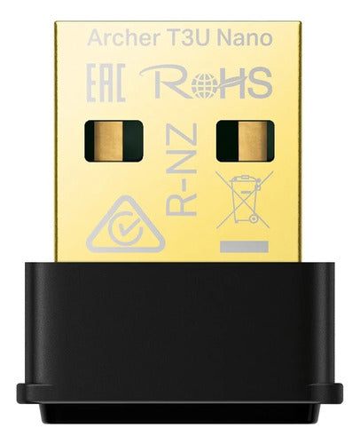 ADAPTADOR TP-LINK ARCHER T3U NANO USB MU-MIMO WIRELESS AC1300| TPN0318 PRETO BIVOLT