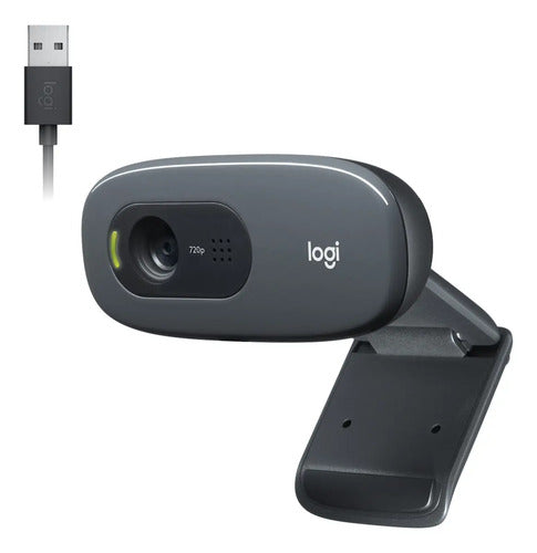 WEBCAM HD LOGITECH C270 CINZA 960-000694
