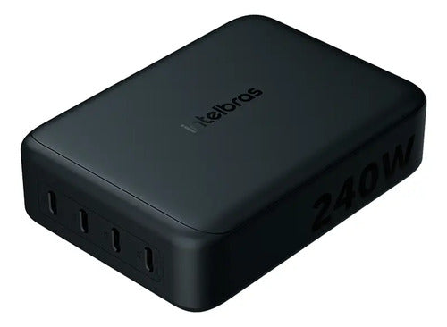 Carregador de Mesa Multiportas Turbo EC 40 Desktop 240W GaN