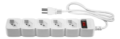 Protetor Eletrônico com 5 Tomadas EPE 205 + Branco Intelbras