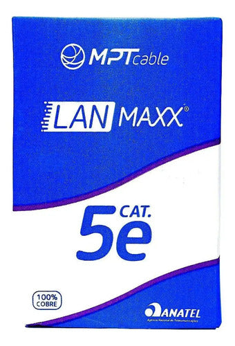 CABO U/UTP 24AWGX4P CAT.5E CMX CINZA (CX 305M) MPT