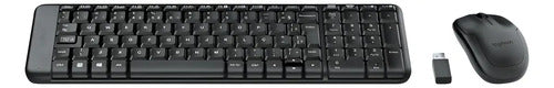 TECLADO ABNT2 E MOUSE SEM FIO LOGITECH MK220 USB CINZA 920-004431