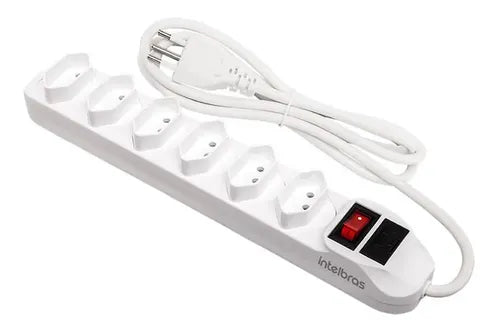 Filtro de Linha com 6 Tomadas EPE 1006 Branco Intelbras