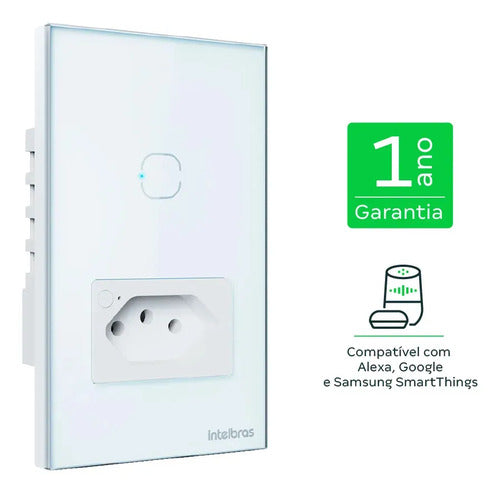 TOMADA SIMPLES 10A E 1 TECLA WI-FI ETW 1011 BR