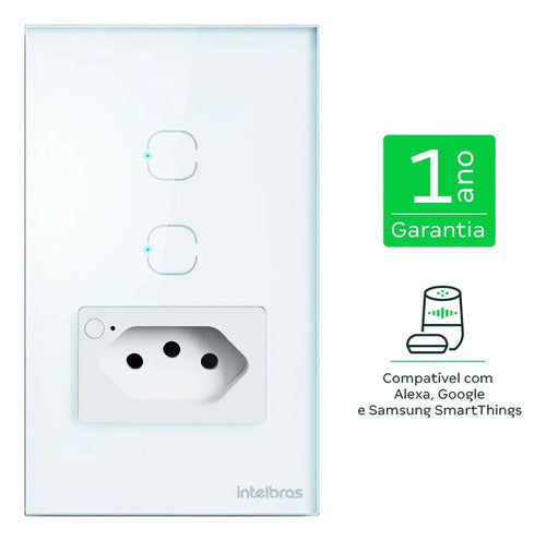 TOMADA SIMPLES 10A E 2 TECLAS WI-FI ETW 1021 BR