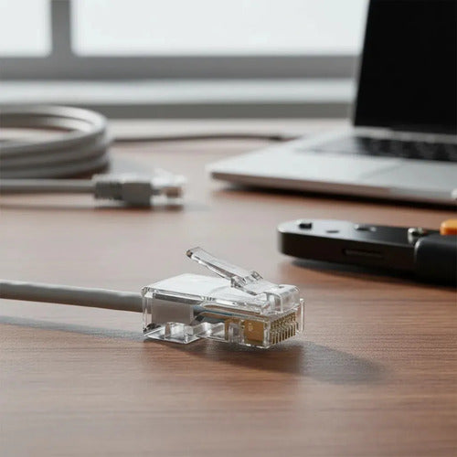 Conector CONEX 1000 RJ45 Cat5e c/ 50 un. Transparente Intelbras