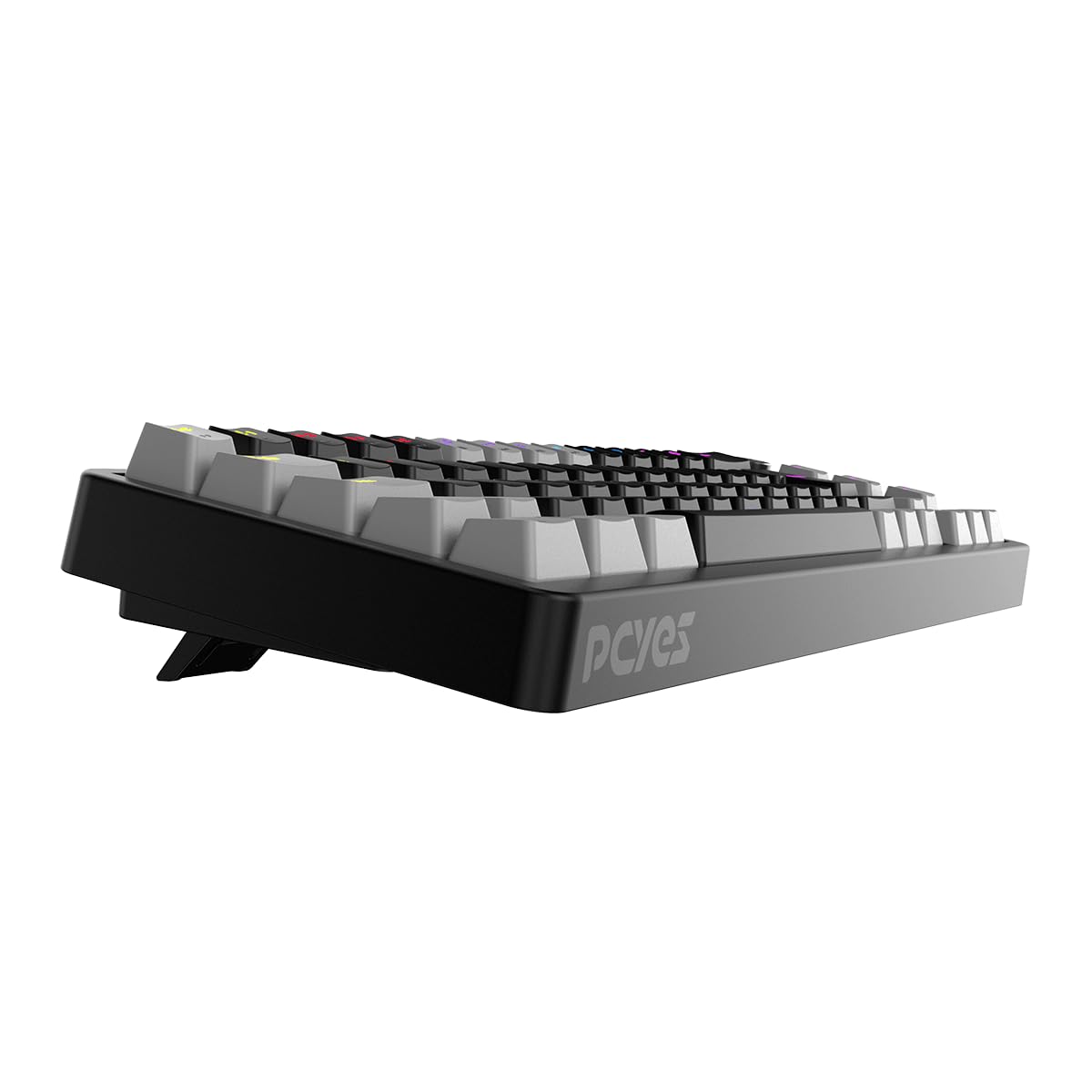 TECLADO MECANICO 65% PCYES MECKA BLACK VULCAN - SWITCH BLUE - LED RAINBOW - TPMKBVBL