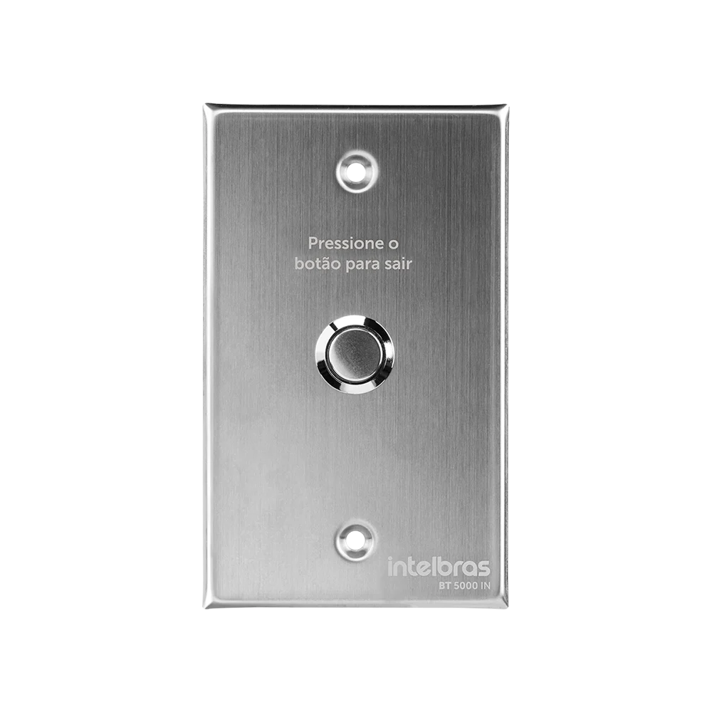 BOTOEIRA INOX BT 5000 IN Sobrepor Intelbras Botão Acionador