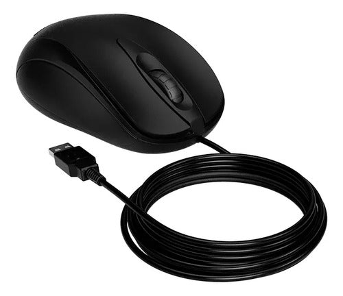 MOUSE INTELBRAS MCI20 -COM FIO PRETO