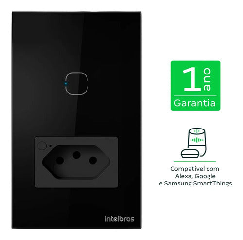 TOMADA SIMPLES 10A E 1 TECLA WI-FI ETW 1011 PT